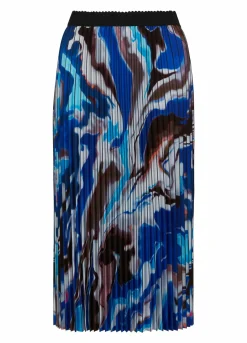 Plisse Skirt With Print
