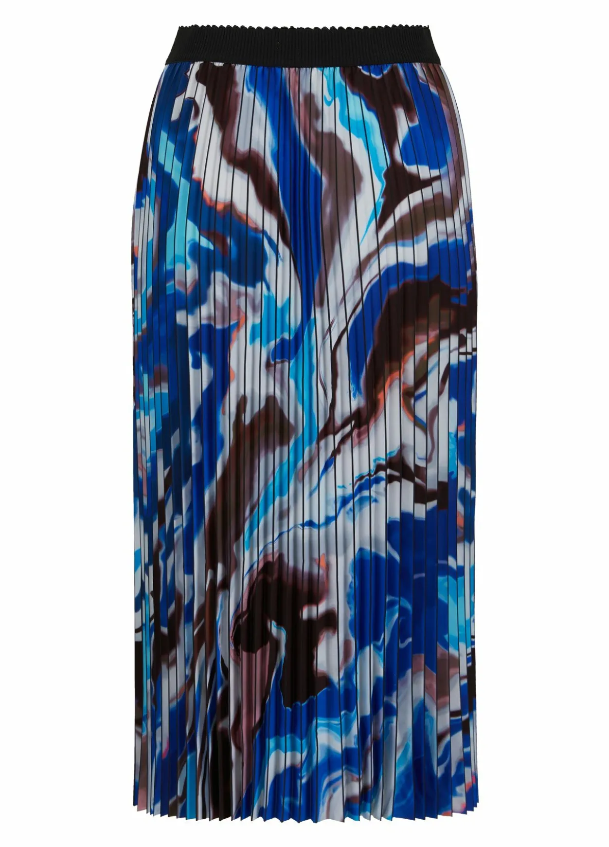 Plisse Skirt With Print