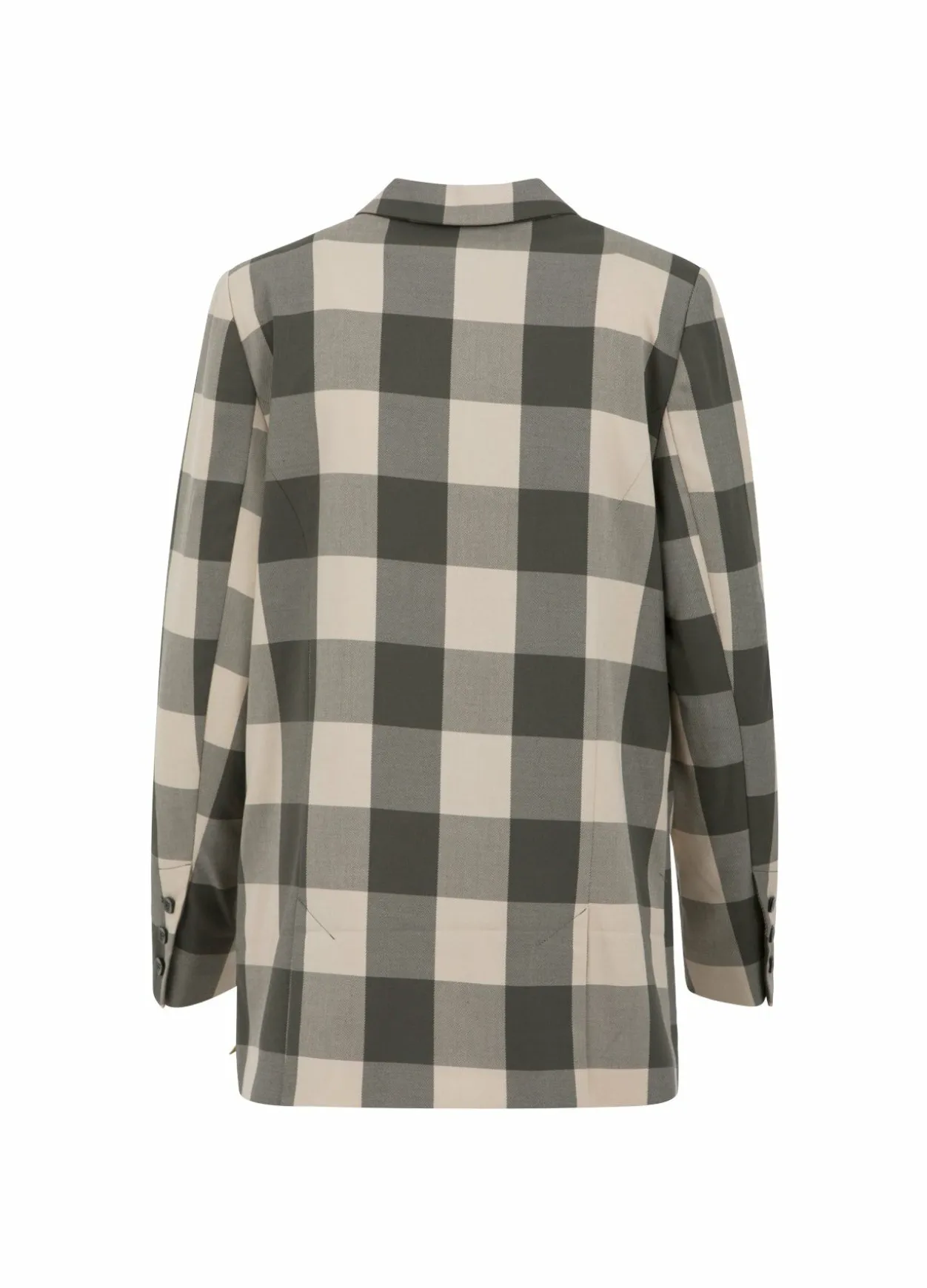 Relaxed Blazer W. Big Checks