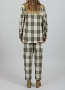 Relaxed Blazer W. Big Checks