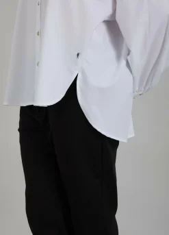 Shirt W. Boxy Fit And Embroidery