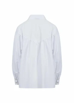 Shirt W. Boxy Fit And Embroidery