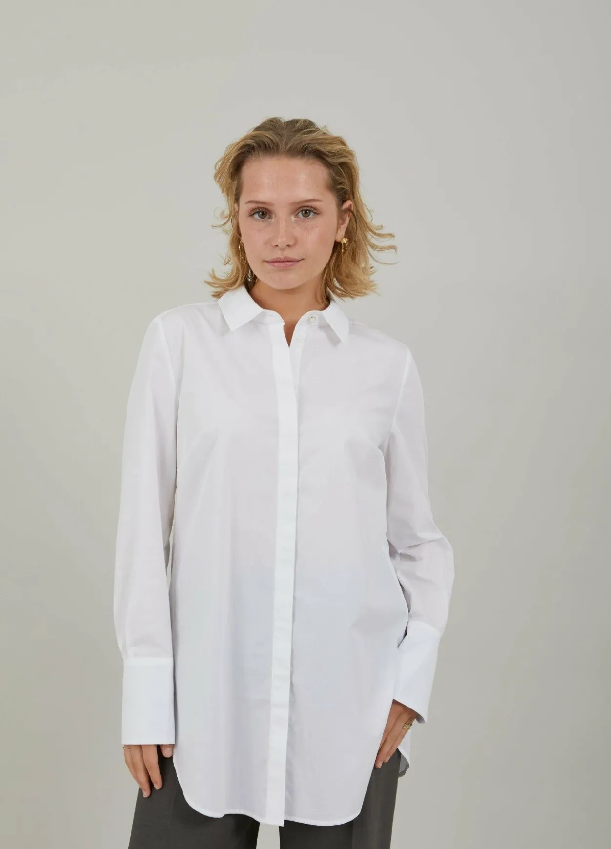 Shirt With Hidden Placket