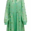 Short Dress W. Dot Texture