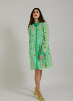 Short Dress W. Dot Texture