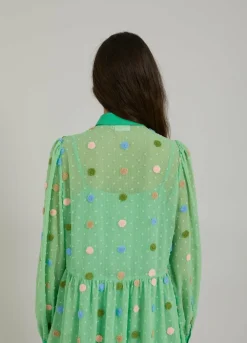 Short Dress W. Dot Texture