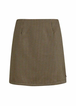 Short Skirt In Houndstooth