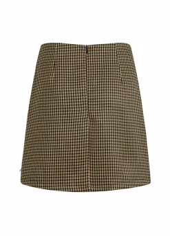 Short Skirt In Houndstooth