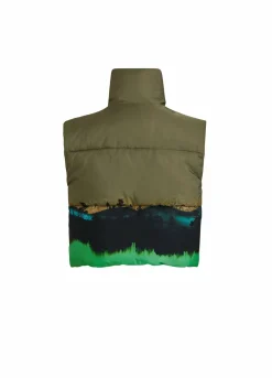 Short Vest In Magic Forest Print