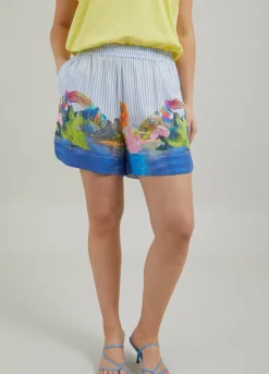 Shorts W. Magic Island Print
