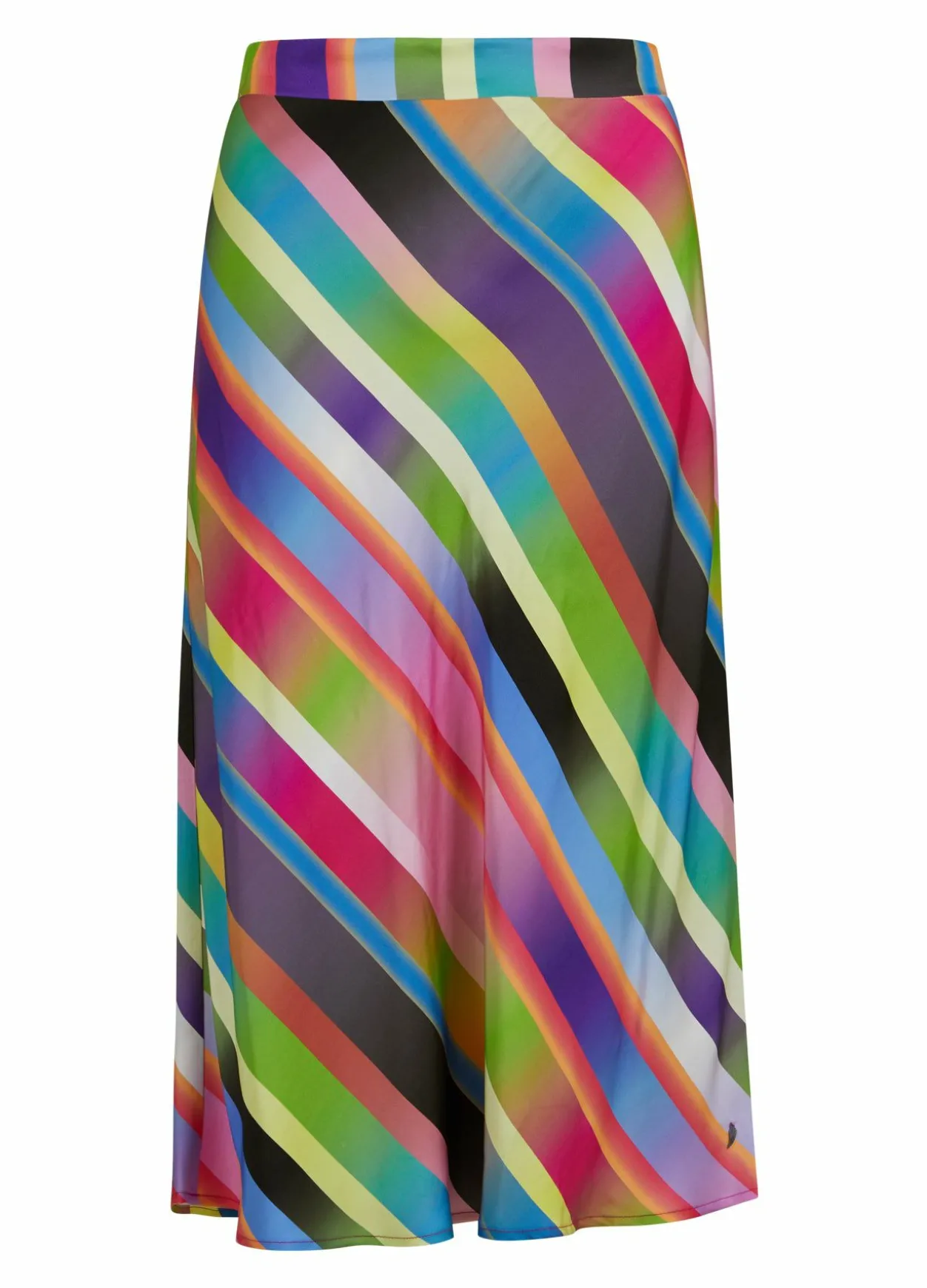 Skirt In Faded Stripe Print