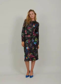 Skirt In Glowing Print