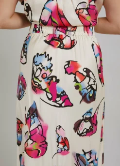 Skirt W. Butterfly Print