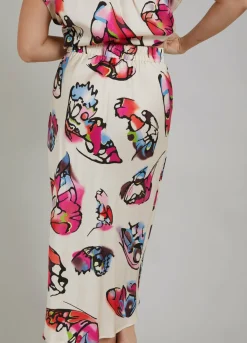 Skirt W. Butterfly Print