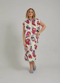 Skirt W. Butterfly Print
