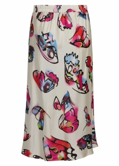 Skirt W. Butterfly Print