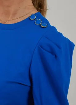 Sweat Shirt With Pleats