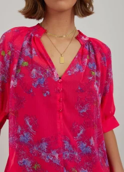 Top In Feather Bloom Print