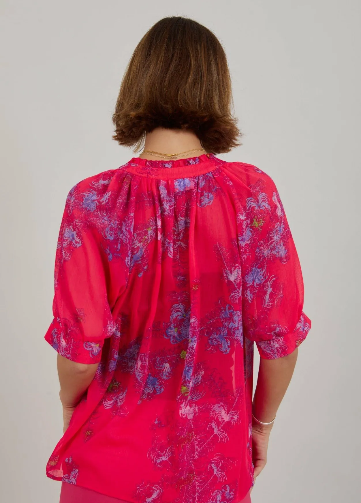 Top In Feather Bloom Print