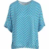 Top In Heringbone Print