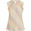 Top In Rainbow Stripe Print