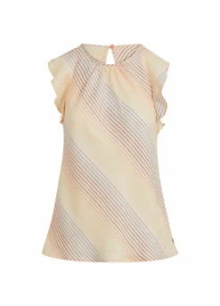 Top In Rainbow Stripe Print