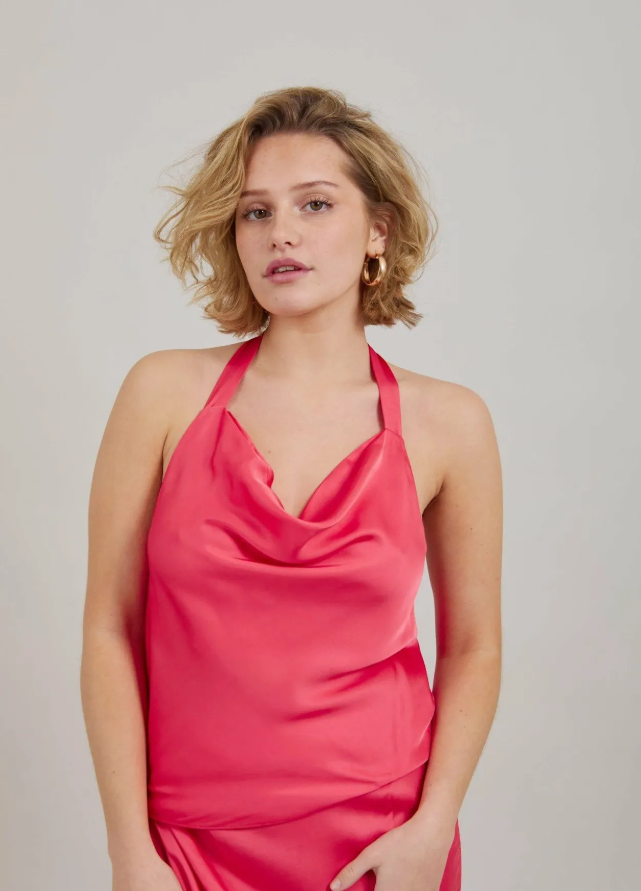 Top With Draping At Front