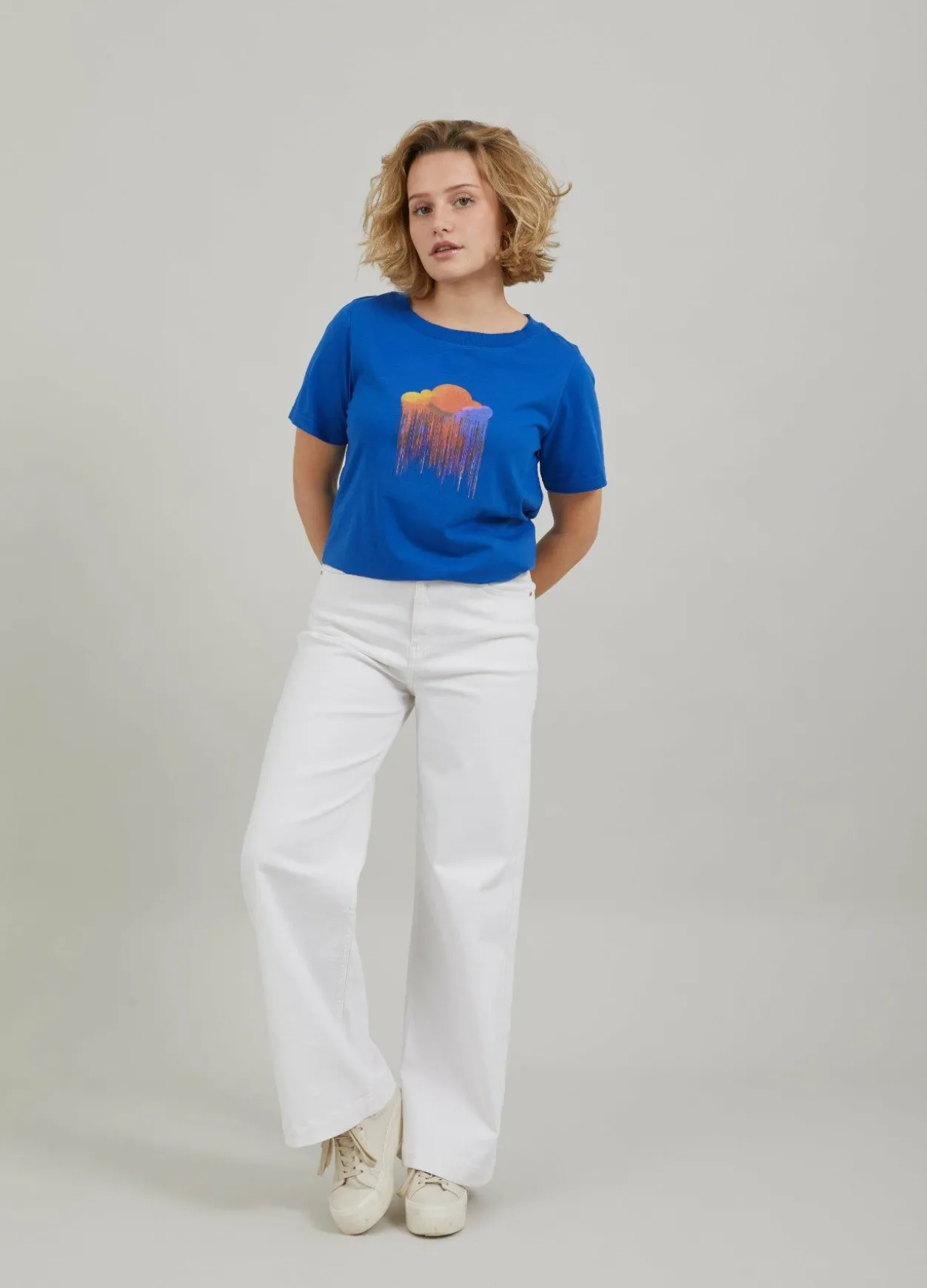 T-Shirt W. Cloud Print
