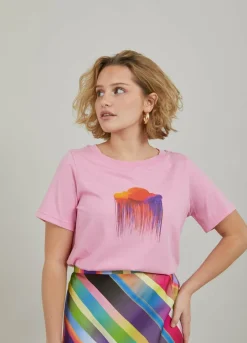 T-Shirt W. Cloud Print
