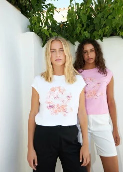 T-Shirt W. Feather Print