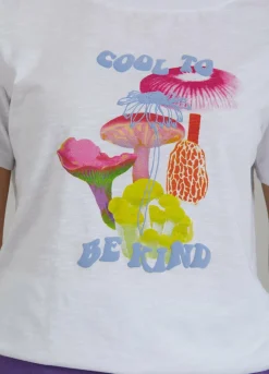 T-Shirt W. Mushroom Print
