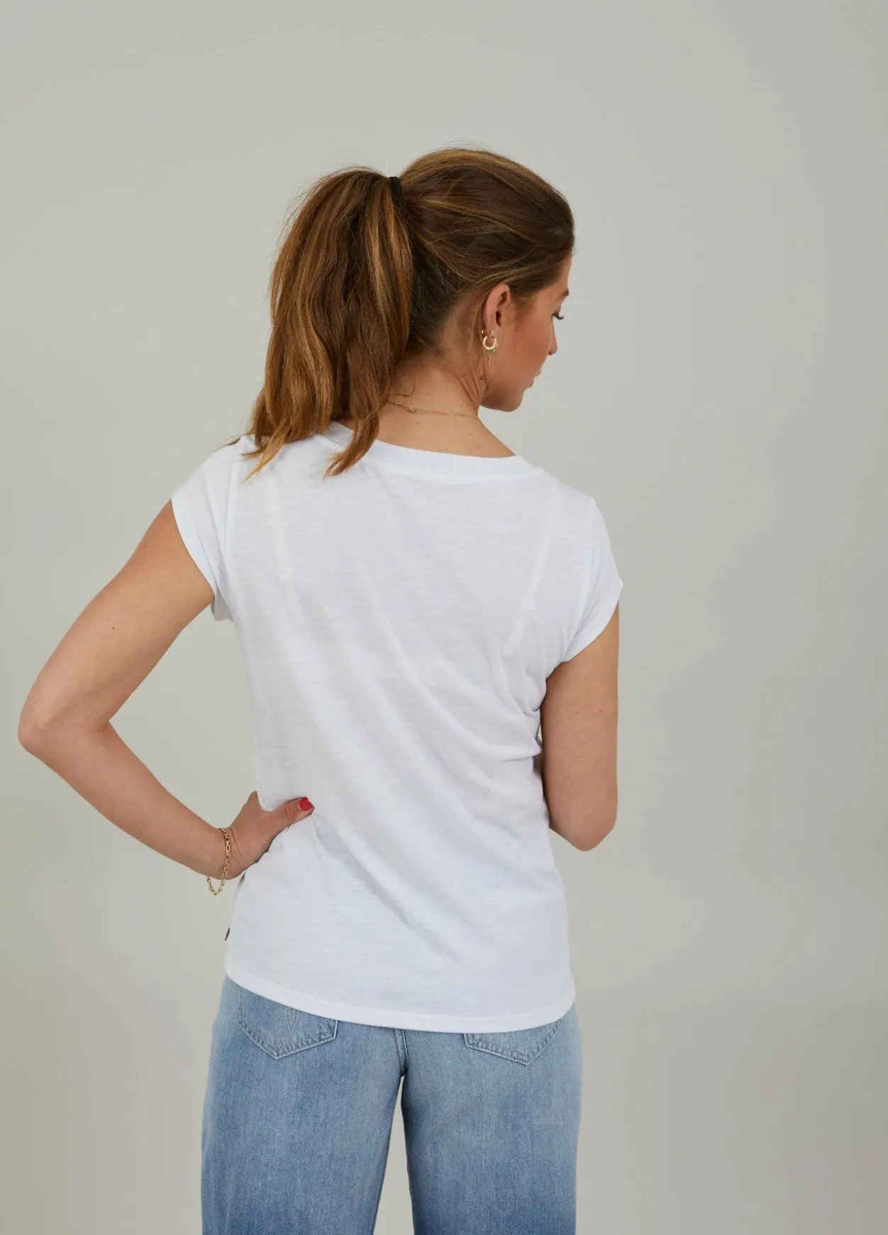 T-Shirt With Heart Lips Print