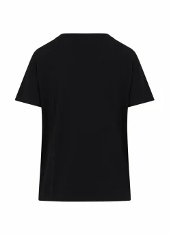 T-Shirt With Heart Lips Print