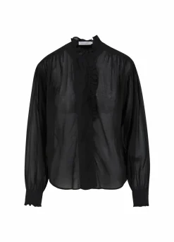 Wide Fit Shirt With Ruffels